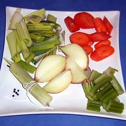 Ingredients - Vegetables for stock