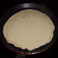 Cooking the pancake
