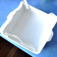 Line dish with baking paper