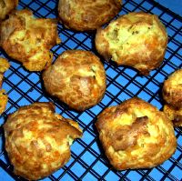 Cooling Cheesy Beer Gougeres