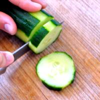 Prepare the cucumber