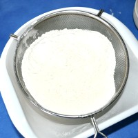 sift the flour