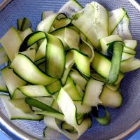 Prepsre the zucchini