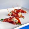 Pears with Gorgonzola and Pata Negra Canapes