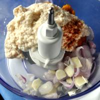 put ingredients in the food processor