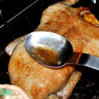 Baste the Duck while cooking