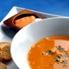 Lobster Bisque with Rouille Sauce and Croutons