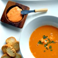 Lobster Bisque with  Rouille Sauce and Croutons