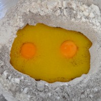 Mix Flour and Eggs