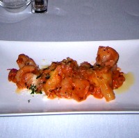 Prawns with seafood Tortellini