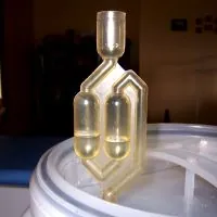 Fill the pressure release valve with water